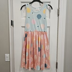 🐚 Dot Dot Smile Seashell Tank Dress sz 11
